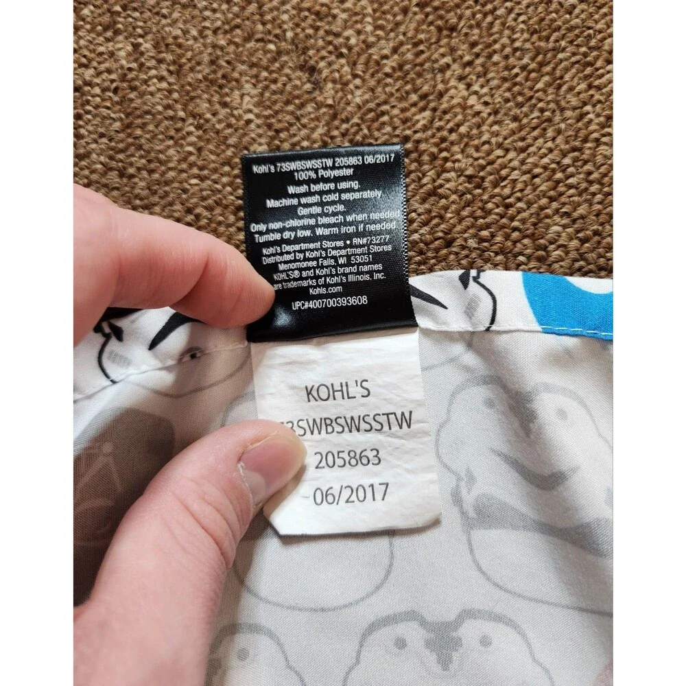 Kohls Star Wars Twin Sheet & Double Sided Pillow Cases, Light & Dark Side